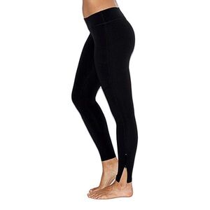 Beyond Yoga Black Women's Zip Leggings, XS